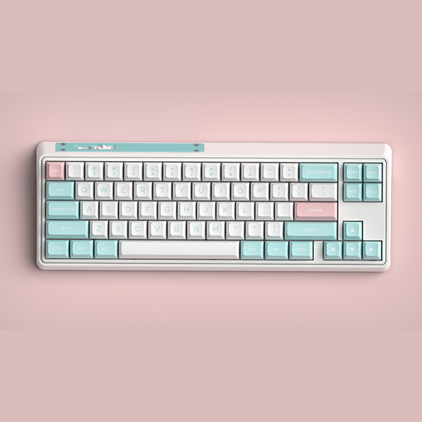 Bàn phím cơ FL-Esports CMK68SAM Marshmallow Wireless Kailh Jellyfish