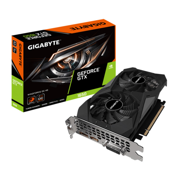 Cạc đồ họa Gigabyte GTX 1650 D6 WINDFORCE OC 4G