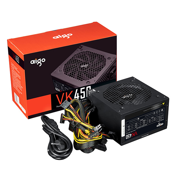 Nguồn máy tính AIGO VK450 - 450W (Màu Đen)