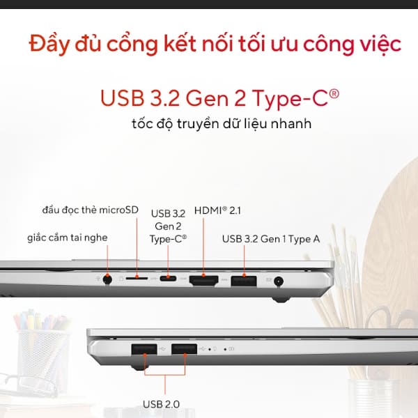 Laptop Asus Vivobook Pro 15 M6500RC-MA004W (Ryzen 7 6800H/ 16GB/ 512GB SSD/ Nvidia GeForce RTX 3050 4Gb GDDR6/ 15.6inch/ Windows 11 Home/ Silver/ Vỏ nhôm)