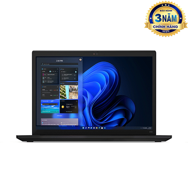 Máy tính xách tay Lenovo Thinkpad X13 GEN 3 21BNS02C00_36154 (Core i7 1255U/ 16GB/ 512GB SSD/ Intel Iris Xe Graphics/ 13.3inch WQXGA/ Windows 11 Pro/ Black/ Carbon Fiber)