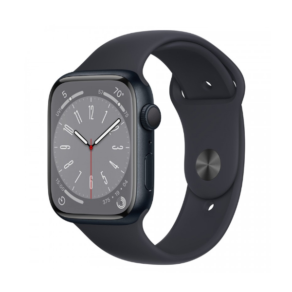 Đồng hồ thông minh Apple Watch Series 8 (41mm/ LTE/ Viền Nhôm/ Dây Cao Su/ Midnight/ MNHV3VN/A)