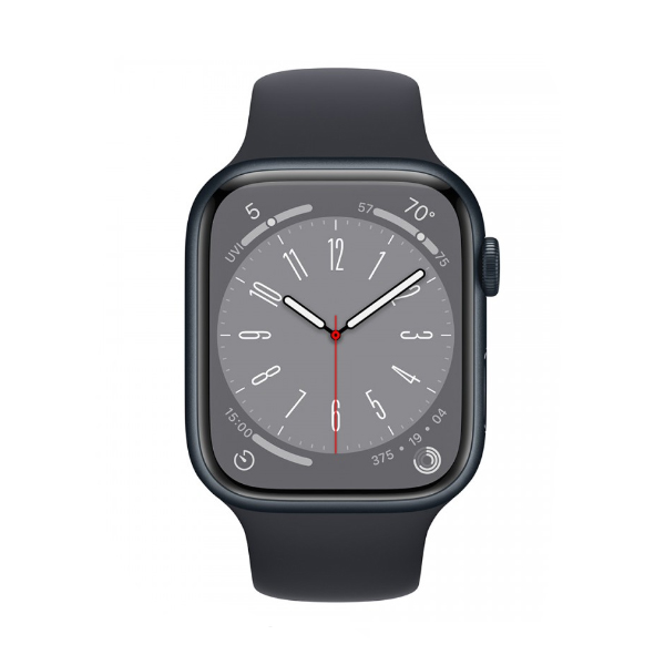 Đồng hồ thông minh Apple Watch Series 8 (41mm/ LTE/ Viền Nhôm/ Dây Cao Su/ Midnight/ MNHV3VN/A)