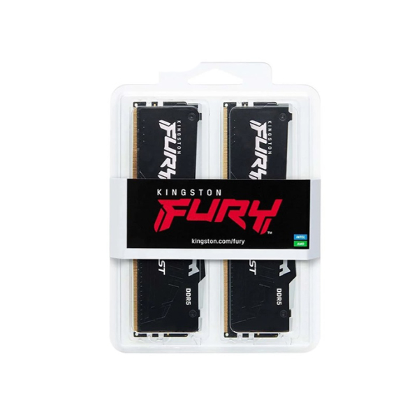 Ram desktop Kingston FURY Beast RGB 16GB (2x8GB) DDR5 5600Mhz (KF556C40BBAK2-16)
