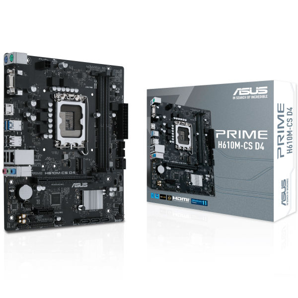 Mainboard Asus PRIME H610M-CS D4 (Intel H610/ LGA 1700/ M-ATX/ 2 khe ram/ DDR4/ Lan)