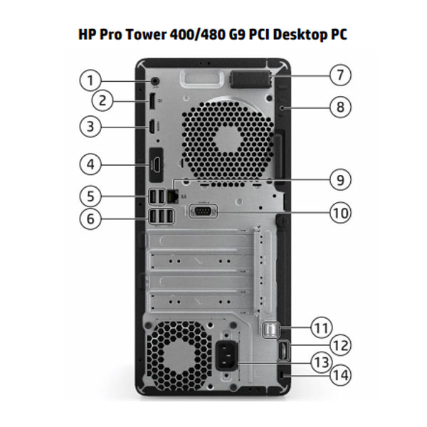 Máy tính để bàn HP Prodesk 400 G9 MT 72L02PA (Core i7-12700/ Ram 8GB/ 512GB SSD/ Wifi/ Bluetooth/ Keyboard/ Mouse/ Windows 11 Home SL/ ĐEN)