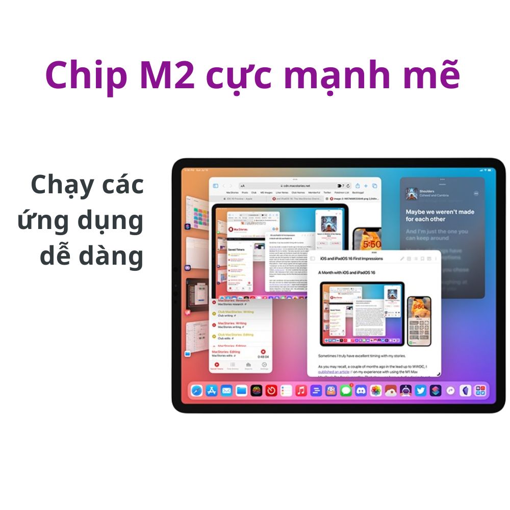 Máy tính bảng Apple IPad Pro 12.9 M2 Wifi (128Gb/ Silver/ MNXQ3ZA/A)