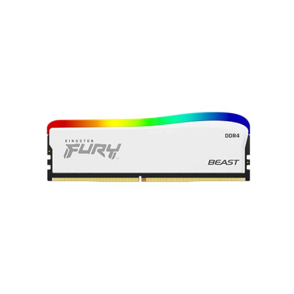 Ram Kingston Fury Beast 8GB 3200 DDR4 RGB White SE (KF432C16BWA/8)