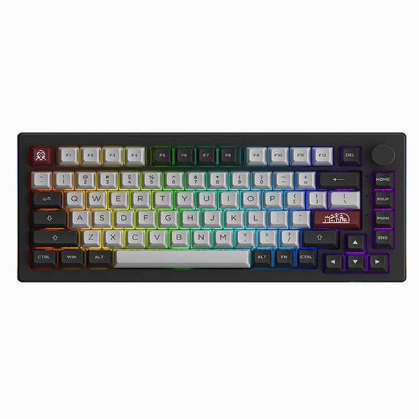Bàn phím cơ AKKO 5075B Plus Multi-modes Dracula Castle Akko V3 Cream Blue switch