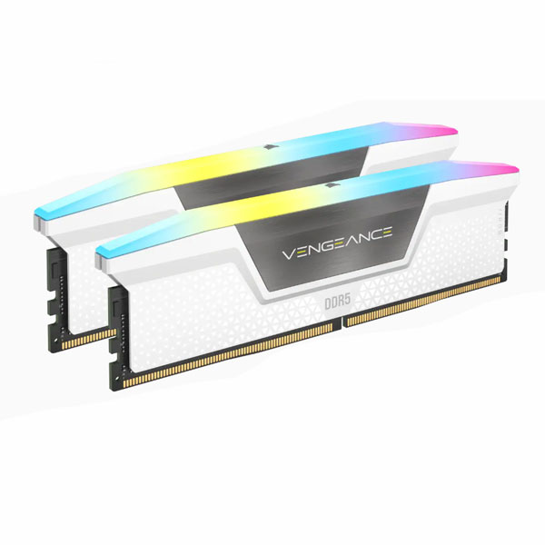 Ram desktop Corsair Vengeance RS RGB White 32GB (2x16GB) DDR5 5200Mhz (CMH32GX5M2B5200C40W)