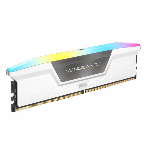 Ram Desktop Corsair Vengeance RS RGB (CMH32GX5M2B6200C36W) 32GB (2x16GB)DDR5 6200MHz White