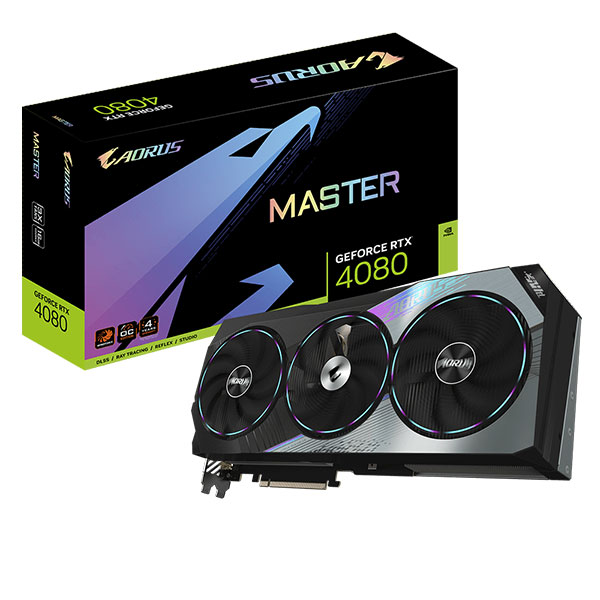 Cạc đồ họa Gigabyte RTX 4080 AORUS MASTER-16GB