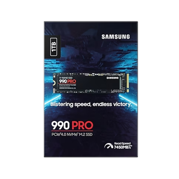 Ổ SSD Samsung 990 Pro MZ-V9P1T0BW 1Tb (NVMe PCIe/ Gen4x4 M2.2280/ 7450MB/s/ 6900MB/s)