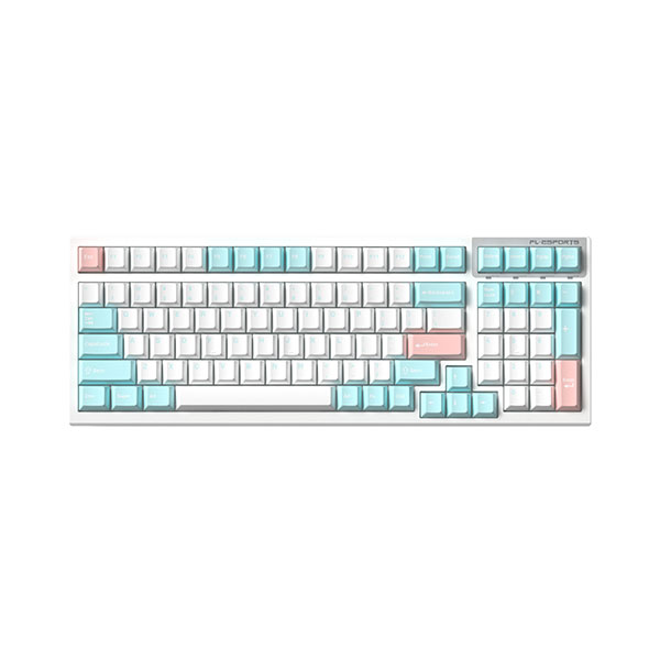 Bàn phím cơ FL-Esports FL100CPM Marshmallow Wireless FLCMMK Ice Violet switch