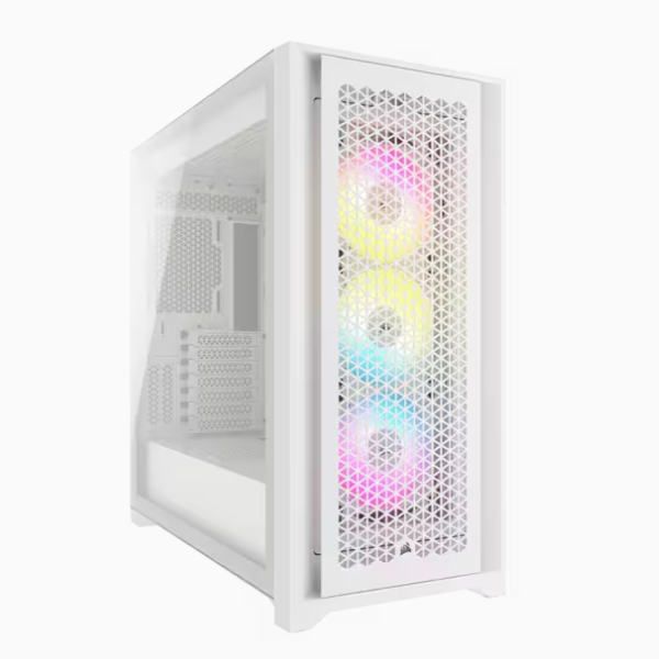 Vỏ máy tính Corsair ICUE 5000D RGB Airflow CC-9011243-WW (Mid Tower/ Trắng)