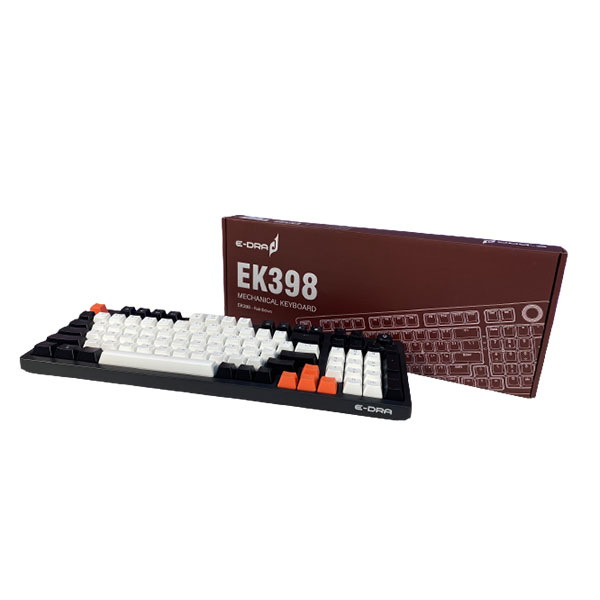 Bàn phím cơ E-Dra EK398 - Beta (Blue Switch/ Đen/ LED Rainbows)