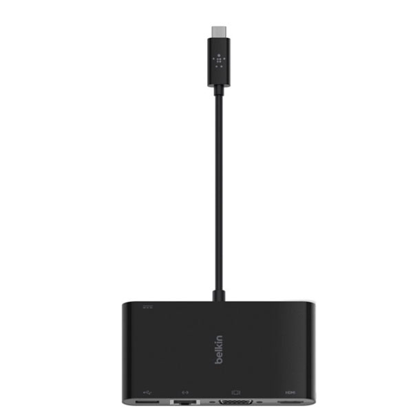 Bộ chuyển Belkin USB Type C sang HDMI, VGA, USB3.0, Lan Gigabit, PD 100W