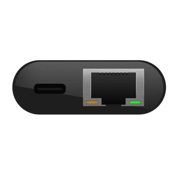 Cáp chuyển Belkin 60W USB Type C sang Lan Gigabit (Màu đen)