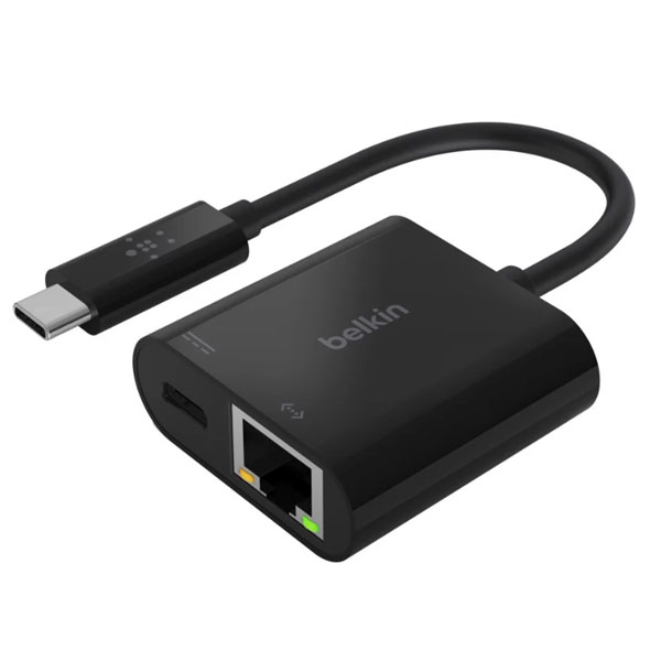 Cáp chuyển Belkin 60W USB Type C sang Lan Gigabit (Màu đen)