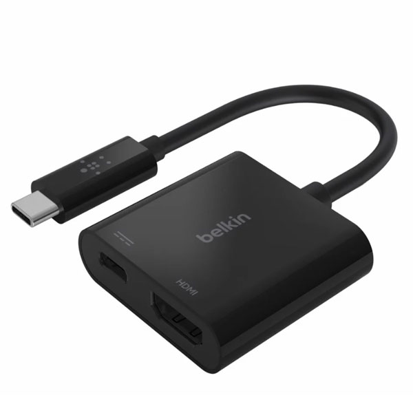 Cáp chuyển Belkin 60W USB Type C sang HDMI (Màu đen)
