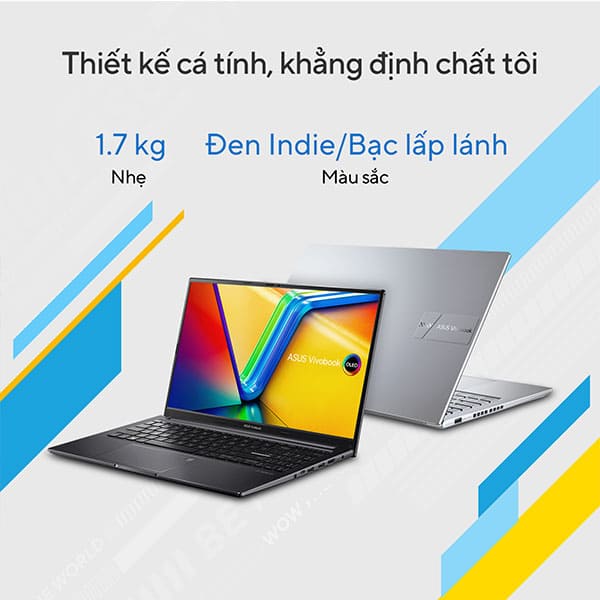 Laptop Asus Vivobook 15 OLED A1505VA-L1114W (Core i5 13500H/ 16GB/ 512GB SSD/ Intel Iris Xe Graphics/ 15.6inch FHD OLED/ Windows 11 Home/ Black)
