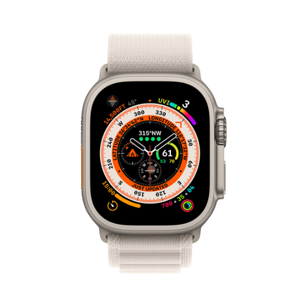 Đồng hồ thông minh Apple Watch Ultra Large (49mm/ LTE/ Viền Titanium/ Dây Alpine/ Starlight/ MQFT3VN/A)