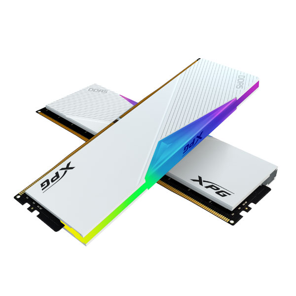 Ram desktop Adata XPG LANCER (AX5U5200C3816G-DCLARWH) 32GB (2x16GB) White (DDR5/ 5200 Mhz/ LED RGB/ Tản nhiệt/ Non-ECC)