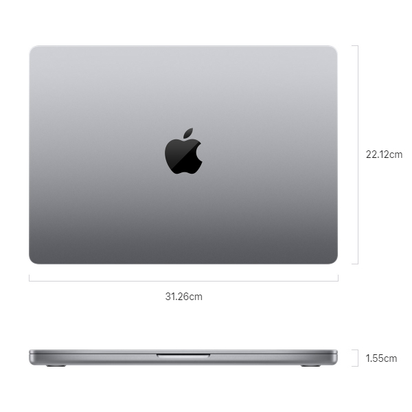 Máy tính xách tay Apple Macbook Pro 14 Z15G001MJ (M1 Pro 10 Cores CPU/ 16GB/ 512GB SSD/ 14 core GPU/ Space Gray)