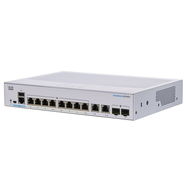 Switch Cisco CBS350-8T-E-2G-EU (Gigabit (1000Mbps)/ 8 Cổng/ 2 SFP/ Managed Switch/ Vỏ Thép)