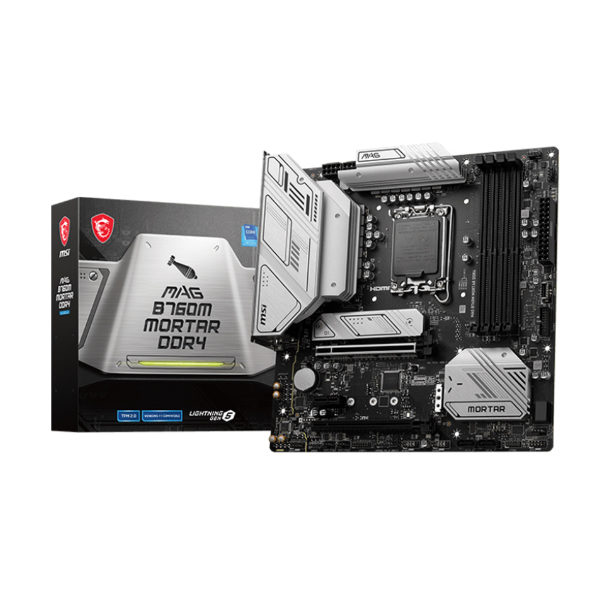 Mainboard MSI MAG B760M MORTAR DDR4 (Intel B760/ Socket 1700/ M-ATX/ 4 khe ram/ DDR4/ 2.5 Gigabit LAN)