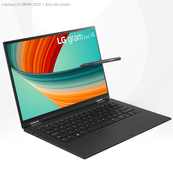 Laptop LG Gram 2 in1 14T90R-G.AH55A5 (i5 1340P/ 16GB/ 512GB SSD/14 inch WUXGA Touch/Win11/ Black)