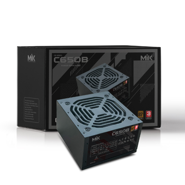 Nguồn máy tính MIK C650B (650W/ 80 Plus Bronze/ ATX/ Đen)