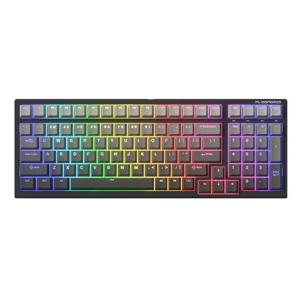 Bàn phím cơ FL-Esports FL100 CPM Gradient Ink Wireless FLCMMK Ice Violet switch