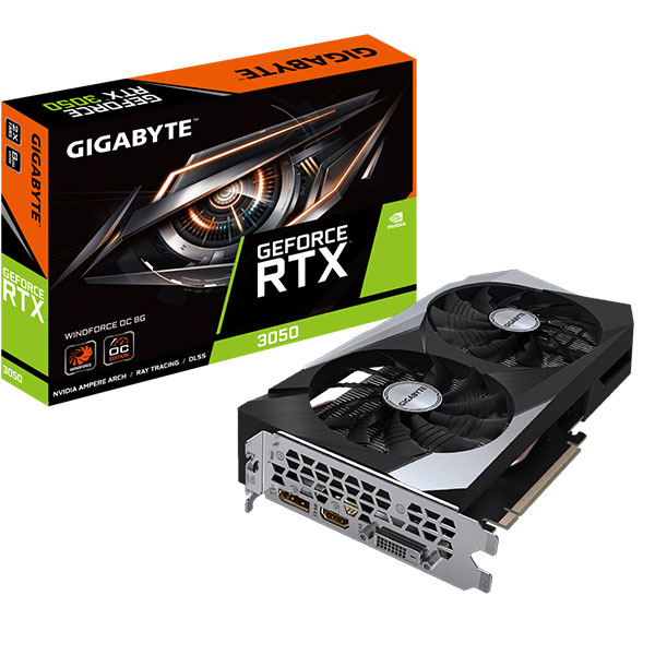 Card đồ họa Gigabyte RTX 3050 WINDFORCE 8G