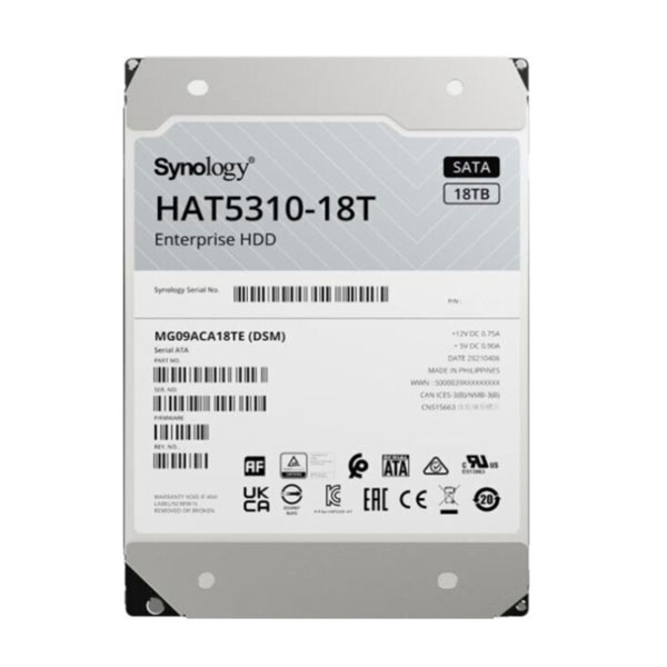 Ổ cứng gắn trong Nas Synology HAT5310-18T HDD 3.5" SATA 18TB