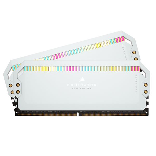 Ram desktop Corsair DOMINATOR PLATINUM RGB 64GB (2x32GB) DDR5 5600MHz White (CMT64GX5M2B5600C40W)