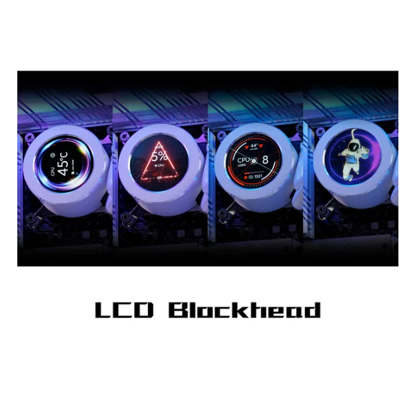 Tản nhiệt nước AIO Sama SM240LDW White (2 Fan 12cm ARGB, Màn Hình LCD )