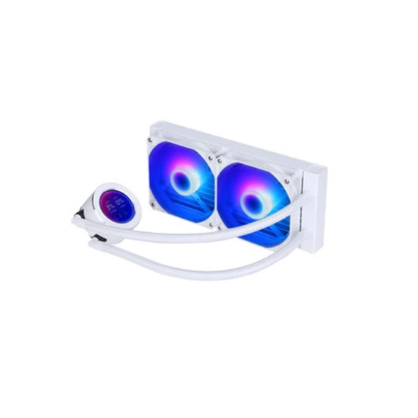 Tản nhiệt nước AIO Sama SM240LDW White (2 Fan 12cm ARGB, Màn Hình LCD )