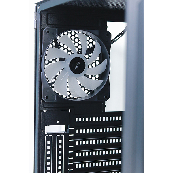 Vỏ máy tính Sama 3307 Black (ATX,KÈM SẴN 3 FAN ARGB)