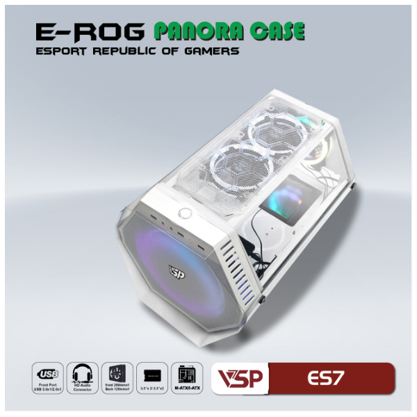 Vỏ máy tính VSP E-ROG ES7 White 