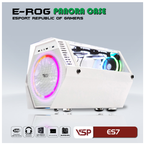 Vỏ máy tính VSP E-ROG ES7 White 