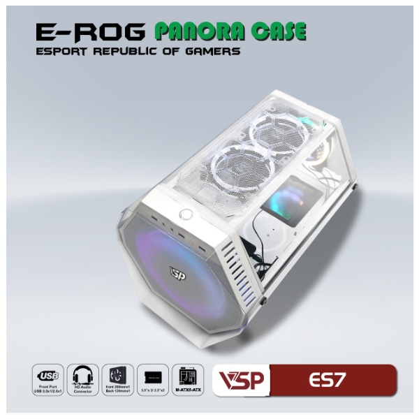 Vỏ máy tính VSP E-ROG ES7 White 