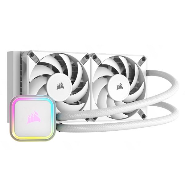 Tản nhiệt nước AIO Corsair H100i RGB ELITE - WHITE CW-9060078-WW (Trắng/ LED RGB)