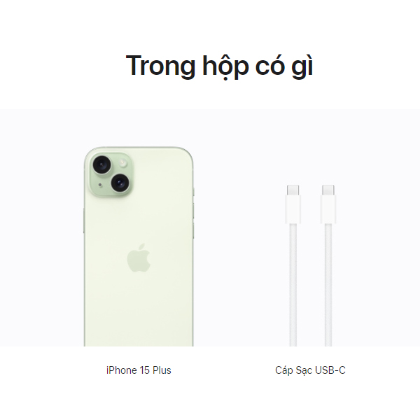 Điện thoại Apple iPhone 15 Plus (6GB/ 128Gb/ Green)