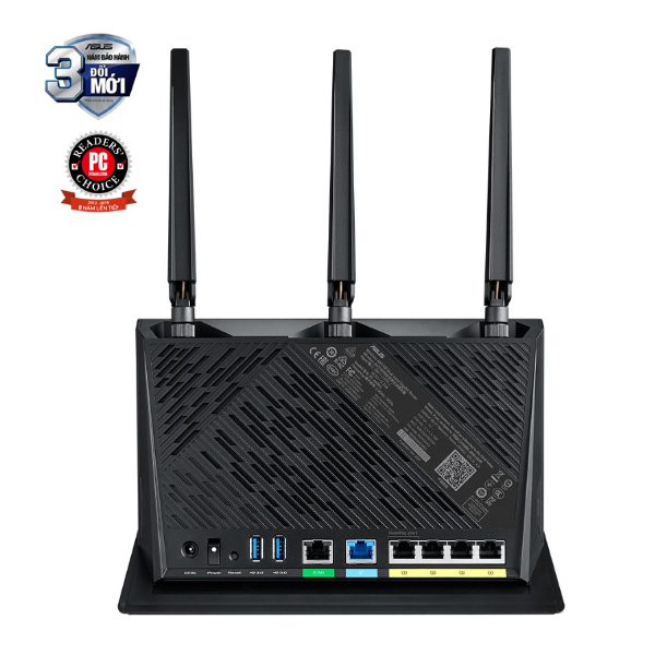 Bộ phát wifi 6 Asus RT-AX86U Pro (Chuẩn AX/ AX5700Mbps/ 3 Ăng-ten ngoài/ Wifi Mesh/ Dưới 80 User)