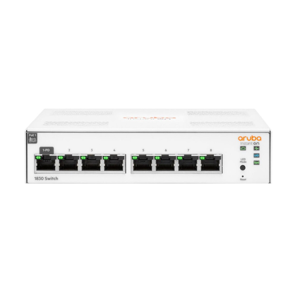 Switch Aruba Instant On 1830 8G JL810A (Gigabit (1000Mbps)/ 8 Cổng/ Smart Switch/ Vỏ Thép)