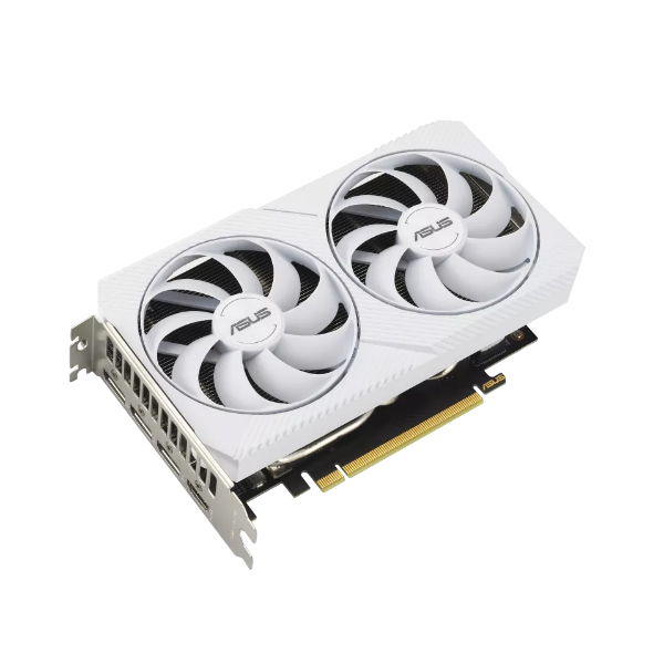 Card đồ họa Asus Dual GeForce RTX 3060 White OC Edition (12Gb/ GDDR6/ 192 bit)