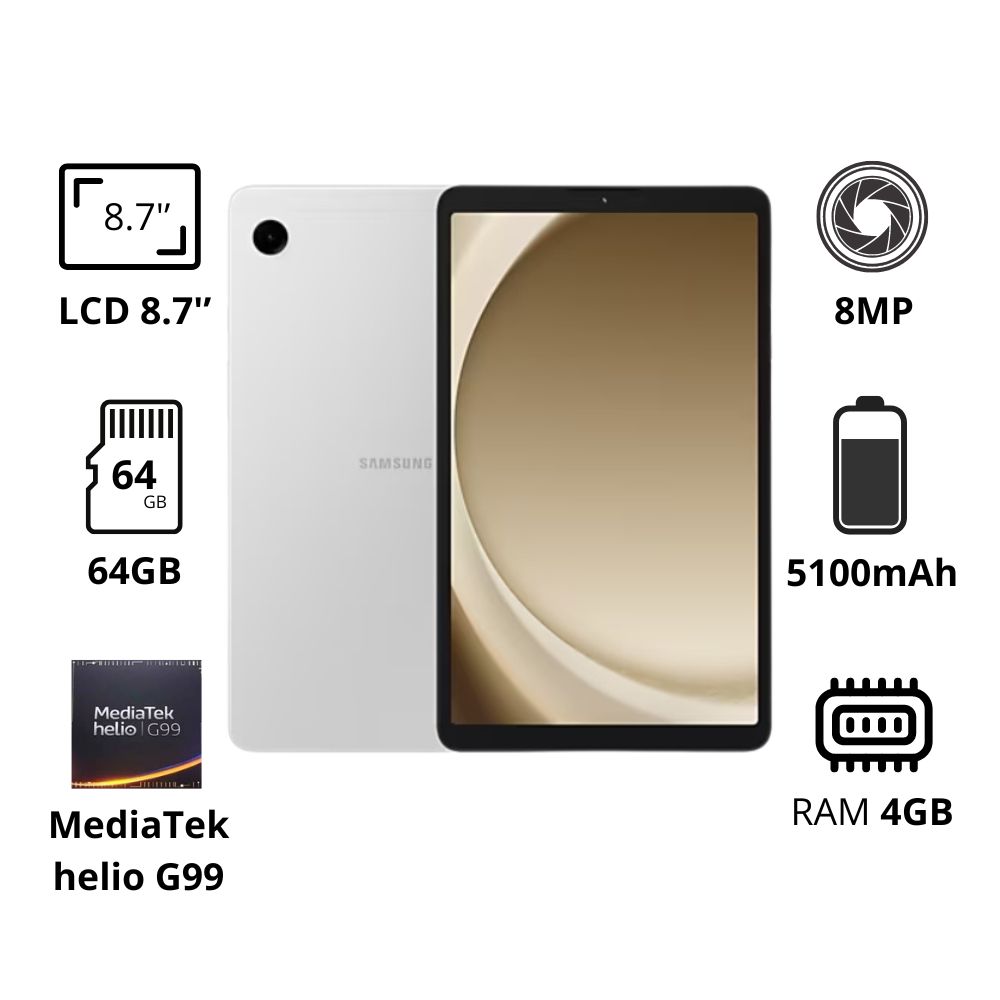 Máy tính bảng Samsung Galaxy Tab A9 LTE - X115 (4GB/ 64GB/ Bạc)