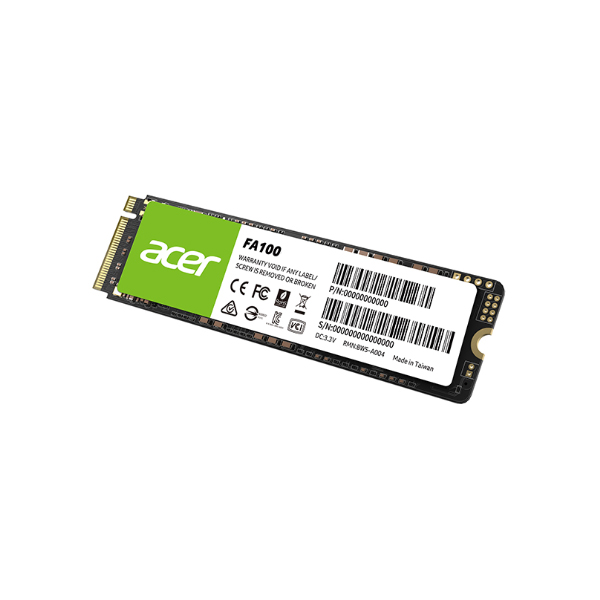 Ổ SSD Acer FA100 1TB (NVMe PCIe/ Gen3x4 M2.2280/ 3300MB/s/ 2700MB/s)