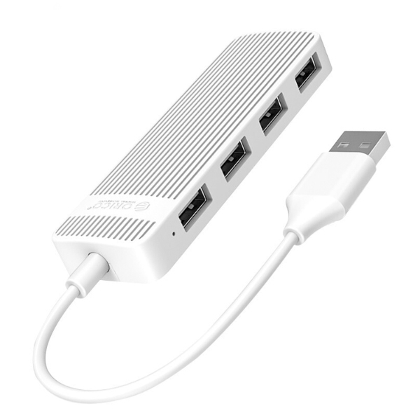 Bộ chia USB 1 ra 4 Orico FL02-WH USB 2.0 Màu trắng
